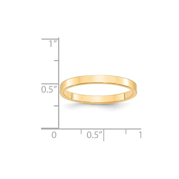 Rings Goldia Solid 10K Yellow Gold 25mm Light Weight Flat MensWomens Wedding Band Ring Size 125 Rings Goldia Solid 10K Yellow Gold 25mm Light Weight Flat MensWomens Wedding Band Ring Size 125