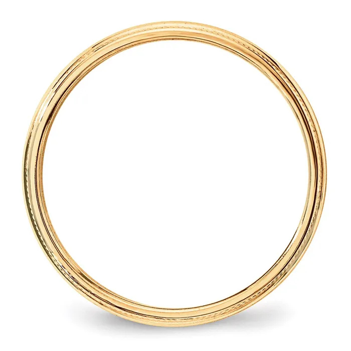 Rings Goldia Solid 10K Yellow Gold 3mm Light Weight Milgrain Half Round MensWomens Wedding Band Ring Size 105 Rings Goldia Solid 10K Yellow Gold 3mm Light Weight Milgrain Half Round MensWomens Wedding Band Ring Size 105