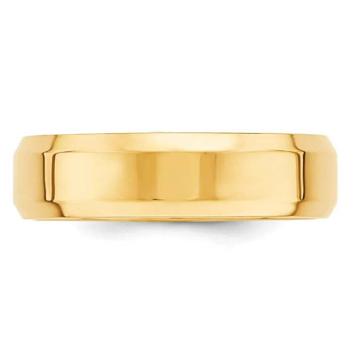 Rings Goldia Solid 10K Yellow Gold 6mm Bevel Edge Comfort Fit MensWomens Wedding Band Ring Size 45 Rings Goldia Solid 10K Yellow Gold 6mm Bevel Edge Comfort Fit MensWomens Wedding Band Ring Size 45
