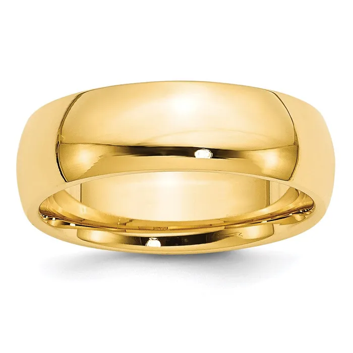 Rings Goldia Solid 10K Yellow Gold 7mm Comfort Fit MensWomens Wedding Band Ring Size 9 Rings Goldia Solid 10K Yellow Gold 7mm Comfort Fit MensWomens Wedding Band Ring Size 9