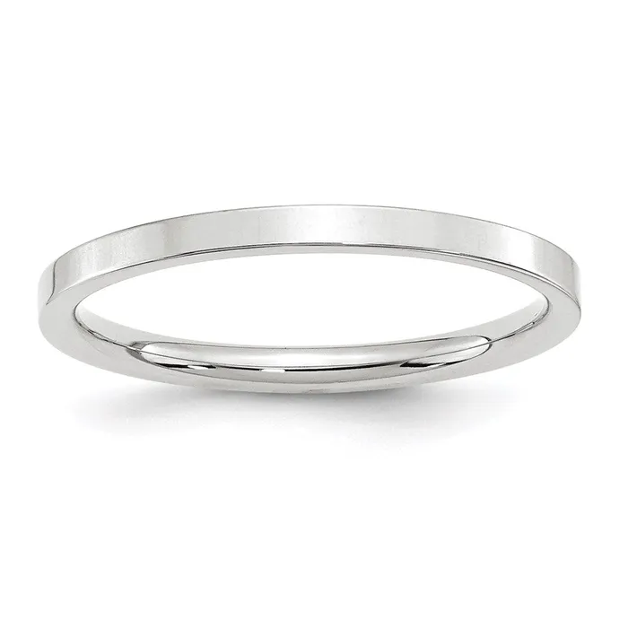 Rings Goldia Solid 14K White Gold 2mm Standard Flat Comfort Fit MensWomens Wedding Band Ring Size 135 Rings Goldia Solid 14K White Gold 2mm Standard Flat Comfort Fit MensWomens Wedding Band Ring Size 135