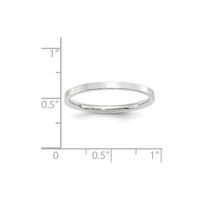 Rings Goldia Solid 14K White Gold 2mm Standard Flat Comfort Fit MensWomens Wedding Band Ring Size 135 Rings Goldia Solid 14K White Gold 2mm Standard Flat Comfort Fit MensWomens Wedding Band Ring Size 135