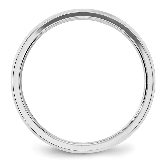 Rings Goldia Solid 14K White Gold 4mm Bevel Edge Comfort Fit MensWomens Wedding Band Ring Size 7 Rings Goldia Solid 14K White Gold 4mm Bevel Edge Comfort Fit MensWomens Wedding Band Ring Size 7