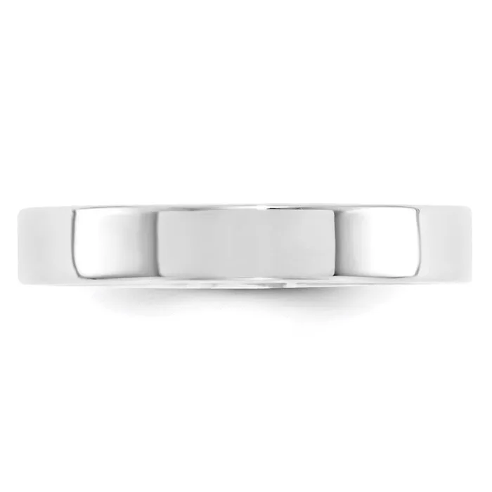 Rings Goldia Solid 14K White Gold 4mm Standard Flat Comfort Fit MensWomens Wedding Band Ring Size 55 Rings Goldia Solid 14K White Gold 4mm Standard Flat Comfort Fit MensWomens Wedding Band Ring Size 55