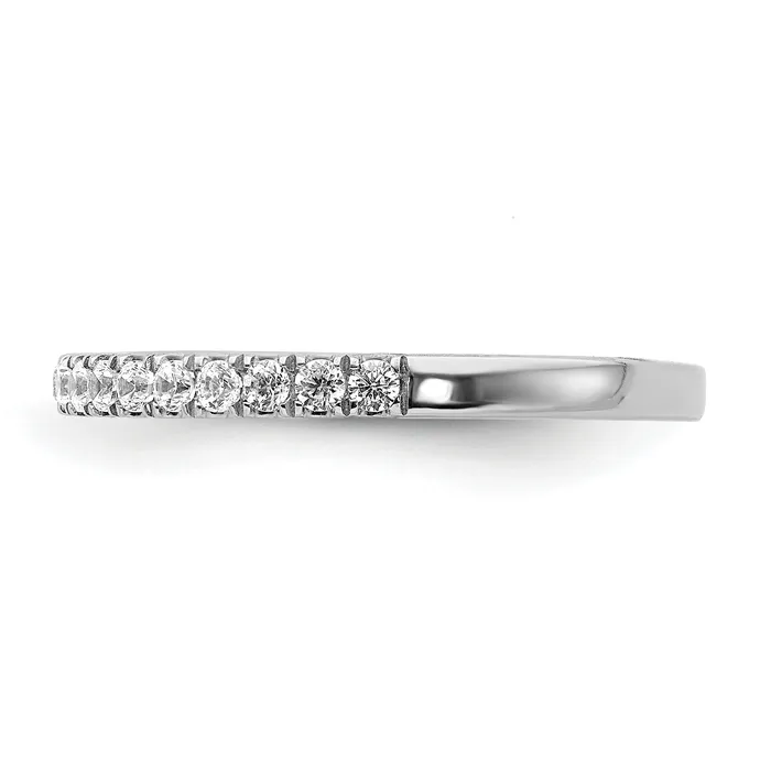 Rings Goldia Solid 14k White Gold Simulated CZ Initial Z Ring