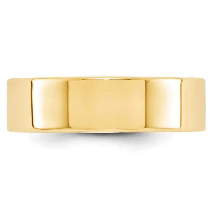Rings Goldia Solid 14K Yellow Gold 6mm Light Weight Flat MensWomens Wedding Band Ring Size 10 Rings Goldia Solid 14K Yellow Gold 6mm Light Weight Flat MensWomens Wedding Band Ring Size 10