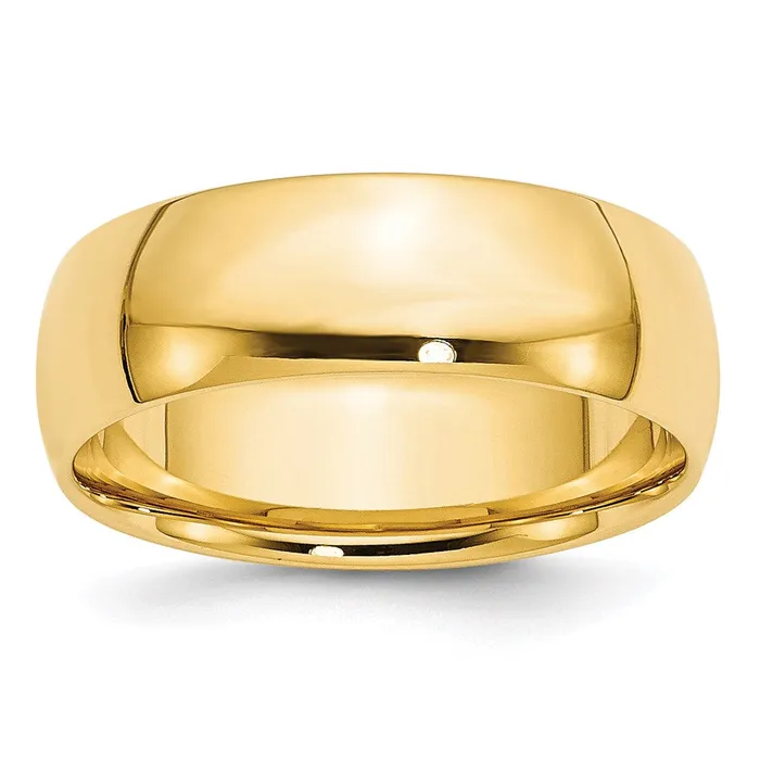 Rings Goldia Solid 14K Yellow Gold 7mm Light Weight Comfort Fit MensWomens Wedding Band Ring Size 45 Rings Goldia Solid 14K Yellow Gold 7mm Light Weight Comfort Fit MensWomens Wedding Band Ring Size 45