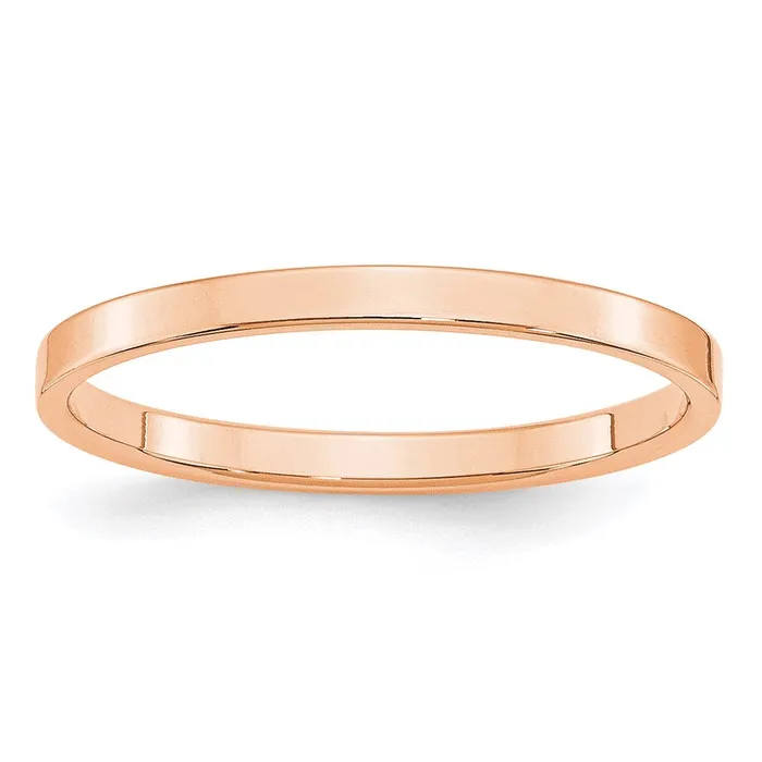 Rings Goldia Solid 14K Yellow Gold Rose Gold 2mm Light Weight Flat MensWomens Wedding Band Ring Size 7 Rings Goldia Solid 14K Yellow Gold Rose Gold 2mm Light Weight Flat MensWomens Wedding Band Ring Size 7