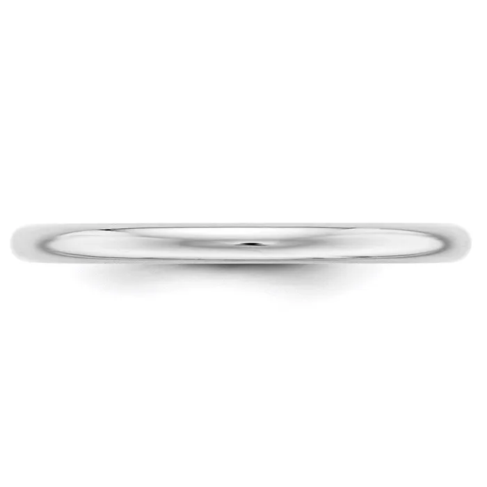 Rings Goldia Solid 18K White Gold 2mm Half Round MensWomens Wedding Band Ring Size 105 Rings Goldia Solid 18K White Gold 2mm Half Round MensWomens Wedding Band Ring Size 105