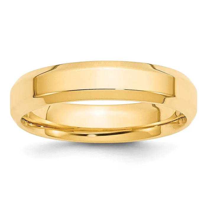 Rings Goldia Solid 18K Yellow Gold 5mm Bevel Edge Comfort Fit MensWomens Wedding Band Ring Size 45 Rings Goldia Solid 18K Yellow Gold 5mm Bevel Edge Comfort Fit MensWomens Wedding Band Ring Size 45