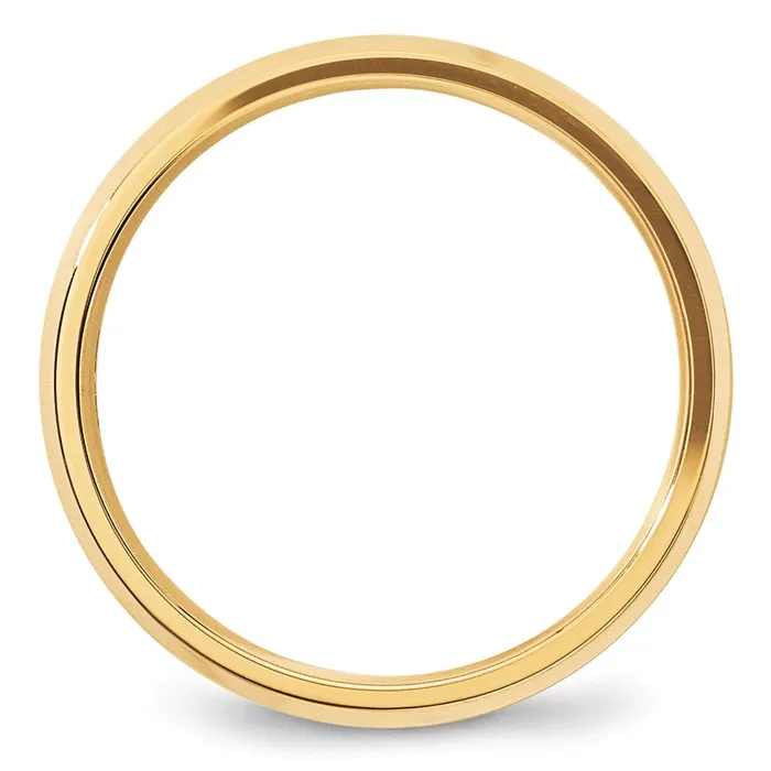 Rings Goldia Solid 18K Yellow Gold 5mm Bevel Edge Comfort Fit MensWomens Wedding Band Ring Size 45 Rings Goldia Solid 18K Yellow Gold 5mm Bevel Edge Comfort Fit MensWomens Wedding Band Ring Size 45