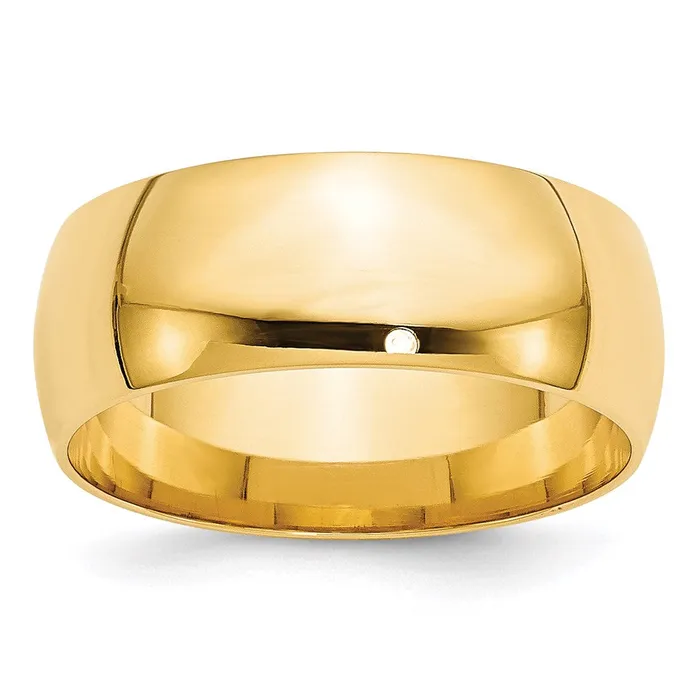 Rings Goldia Solid 18K Yellow Gold 8mm Light Weight Comfort Fit MensWomens Wedding Band Ring Size 115 Rings Goldia Solid 18K Yellow Gold 8mm Light Weight Comfort Fit MensWomens Wedding Band Ring Size 115