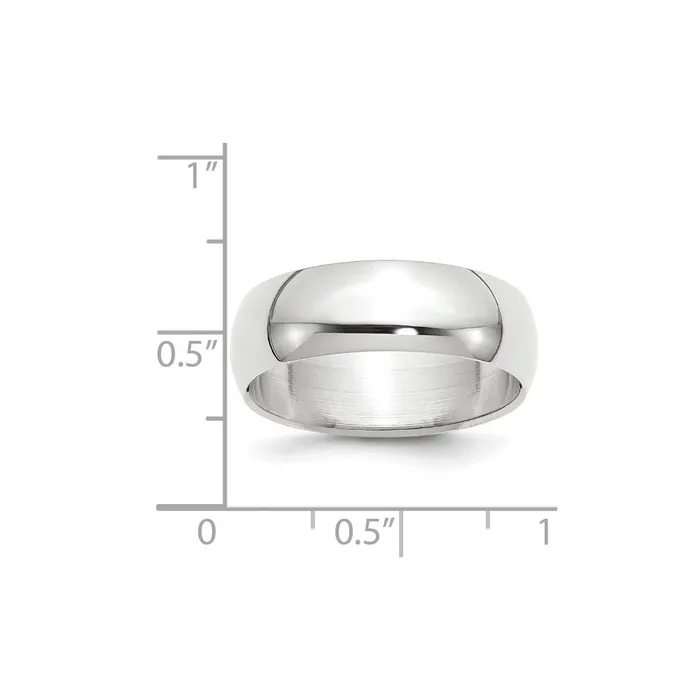 Rings Goldia Solid 18K Yellow Gold White Gold 7mm HalfRound MensWomens Wedding Band Ring Size 75 Rings Goldia Solid 18K Yellow Gold White Gold 7mm HalfRound MensWomens Wedding Band Ring Size 75