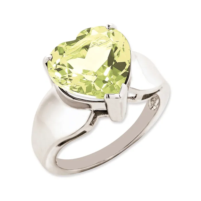 Rings Goldia Sterling Silver 14K White Gold Plated Lemon Quartz Gemstone Birthstone Ring Fine Jewelry Gift for Her Rings Goldia Sterling Silver 14K White Gold Plated Lemon Quartz Gemstone Birthstone Ring Fine Jewelry Gift for Her