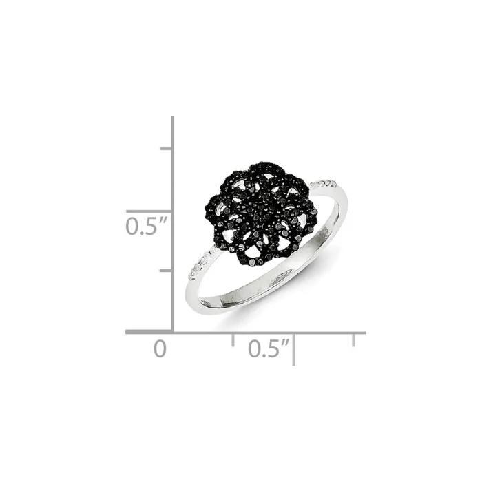 Rings Goldia Sterling Silver Black Diamond Ring