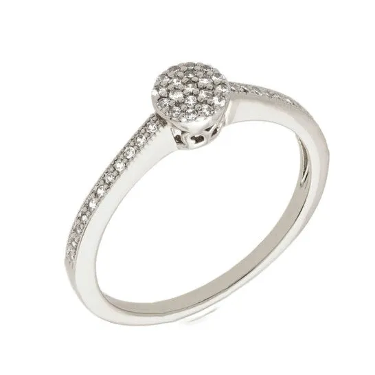 Rings JMS always Original Bertha Sophia Collection Womens 18k WG Plated Stackable Pave Fashion Ring Rings JMS always Original Bertha Sophia Collection Womens 18k WG Plated Stackable Pave Fashion Ring