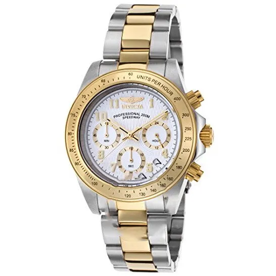 Rings JMS always Original Invicta Speedway Chronograph White Dial Twotone Mens Watch