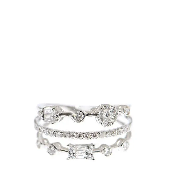 Rings JMS always Original New J Collection Ring W Diamond 2 Cdibag 004 Ct37 Rddi 048 Ct2 Tpditapa 004 Ct18kw 326 Gm 18kt White Gold Silver Rings JMS always Original New J Collection Ring W Diamond 2 Cdibag 004 Ct37 Rddi 048 Ct2 Tpditapa 004 Ct18kw 326 Gm 18kt White Gold Silver