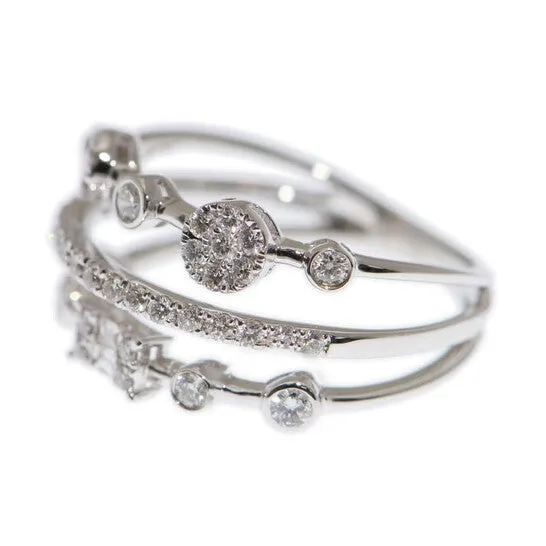Rings JMS always Original New J Collection Ring W Diamond 2 Cdibag 004 Ct37 Rddi 048 Ct2 Tpditapa 004 Ct18kw 326 Gm 18kt White Gold Silver Rings JMS always Original New J Collection Ring W Diamond 2 Cdibag 004 Ct37 Rddi 048 Ct2 Tpditapa 004 Ct18kw 326 Gm 18kt White Gold Silver