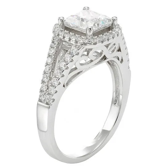 Rings Original DiamondMuse 060 Carat TGW Swarovski Crystal and Cubic Zirconia Womens Engagement Ring in Sterling Silver JMS always Rings Original DiamondMuse 060 Carat TGW Swarovski Crystal and Cubic Zirconia Womens Engagement Ring in Sterling Silver JMS always