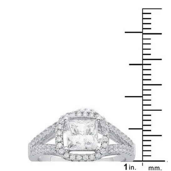 Rings Original DiamondMuse 060 Carat TGW Swarovski Crystal and Cubic Zirconia Womens Engagement Ring in Sterling Silver JMS always Rings Original DiamondMuse 060 Carat TGW Swarovski Crystal and Cubic Zirconia Womens Engagement Ring in Sterling Silver JMS always