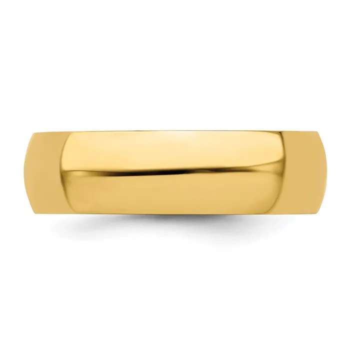 Rings Solid 14K Yellow Gold 6mm Half Round MensWomens Wedding Band Ring Size 125 Goldia Rings Solid 14K Yellow Gold 6mm Half Round MensWomens Wedding Band Ring Size 125 Goldia
