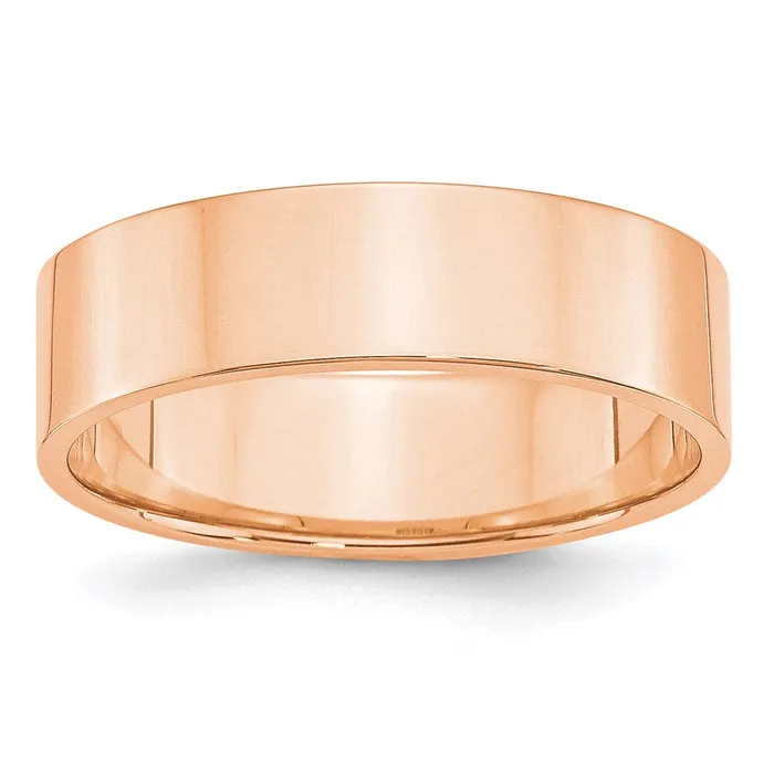 Rings Solid 18K Yellow Gold Rose Gold 6mm Light Weight Flat MensWomens Wedding Band Ring Size 75 Goldia Rings Solid 18K Yellow Gold Rose Gold 6mm Light Weight Flat MensWomens Wedding Band Ring Size 75 Goldia