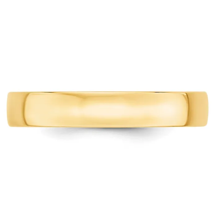 Solid 10K Yellow Gold 4mm Light Weight Comfort Fit MensWomens Wedding Band Ring Size 5 Goldia Rings Solid 10K Yellow Gold 4mm Light Weight Comfort Fit MensWomens Wedding Band Ring Size 5 Goldia Rings