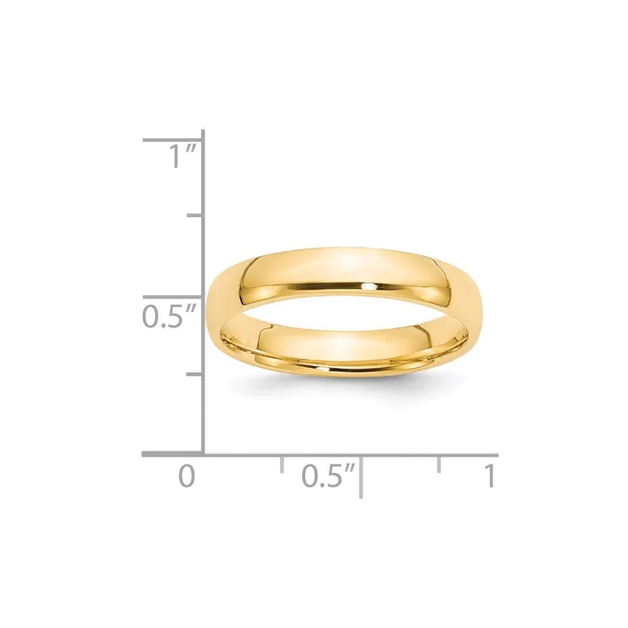 Solid 10K Yellow Gold 4mm Light Weight Comfort Fit MensWomens Wedding Band Ring Size 5 Goldia Rings Solid 10K Yellow Gold 4mm Light Weight Comfort Fit MensWomens Wedding Band Ring Size 5 Goldia Rings