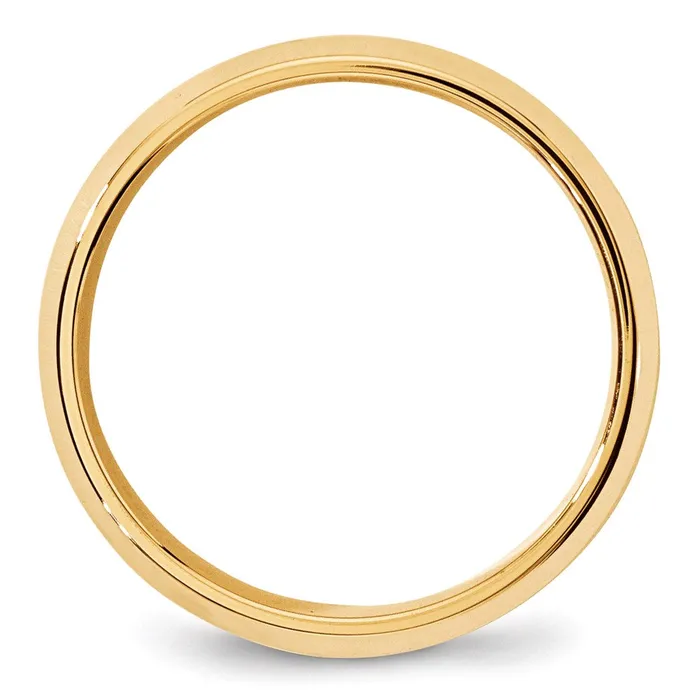 Solid 10K Yellow Gold 7mm Bevel Edge Comfort Fit MensWomens Wedding Band Ring Size 115 Goldia Rings Solid 10K Yellow Gold 7mm Bevel Edge Comfort Fit MensWomens Wedding Band Ring Size 115 Goldia Rings