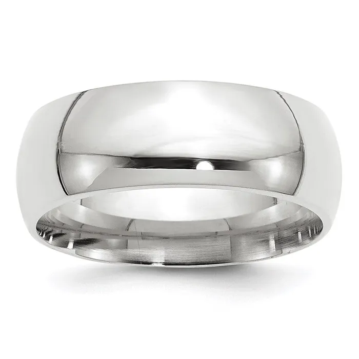 Solid 10K Yellow Gold White Gold 8mm Comfort Fit MensWomens Wedding Band Ring Size 55 Goldia Rings Solid 10K Yellow Gold White Gold 8mm Comfort Fit MensWomens Wedding Band Ring Size 55 Goldia Rings