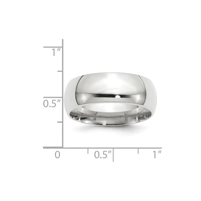 Solid 10K Yellow Gold White Gold 8mm Comfort Fit MensWomens Wedding Band Ring Size 55 Goldia Rings Solid 10K Yellow Gold White Gold 8mm Comfort Fit MensWomens Wedding Band Ring Size 55 Goldia Rings