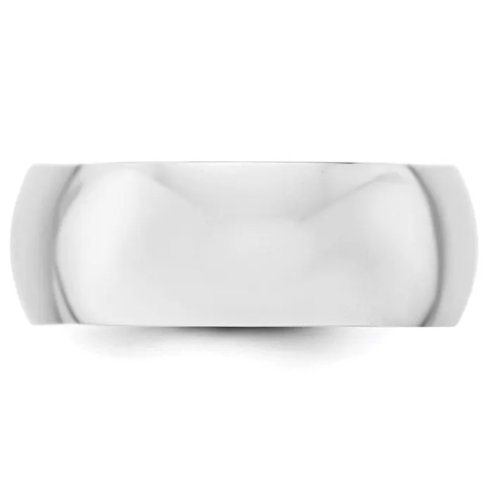 Solid 10K Yellow Gold White Gold 8mm HalfRound MensWomens Wedding Band Ring Size 7 Goldia Rings Solid 10K Yellow Gold White Gold 8mm HalfRound MensWomens Wedding Band Ring Size 7 Goldia Rings
