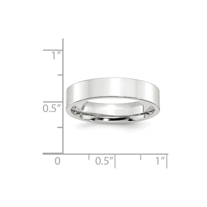 Solid 14K White Gold 5mm Standard Flat Comfort Fit MensWomens Wedding Band Ring Size 65 Goldia Rings Solid 14K White Gold 5mm Standard Flat Comfort Fit MensWomens Wedding Band Ring Size 65 Goldia Rings