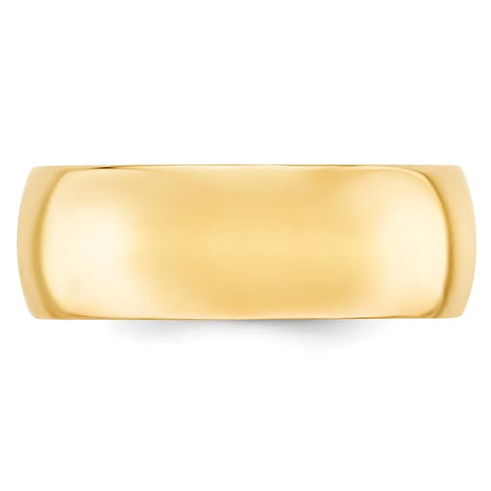 Solid 14K Yellow Gold 8mm Comfort Fit MensWomens Wedding Band Ring Size 6 Goldia Rings Solid 14K Yellow Gold 8mm Comfort Fit MensWomens Wedding Band Ring Size 6 Goldia Rings