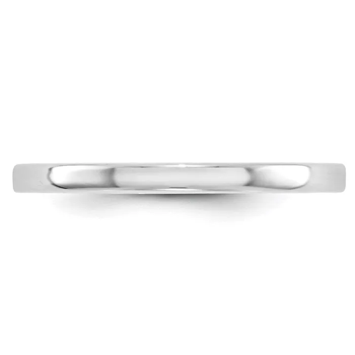 Solid 18K White Gold 2mm Light Weight Flat MensWomens Wedding Band Ring Size 10 Goldia Rings Solid 18K White Gold 2mm Light Weight Flat MensWomens Wedding Band Ring Size 10 Goldia Rings