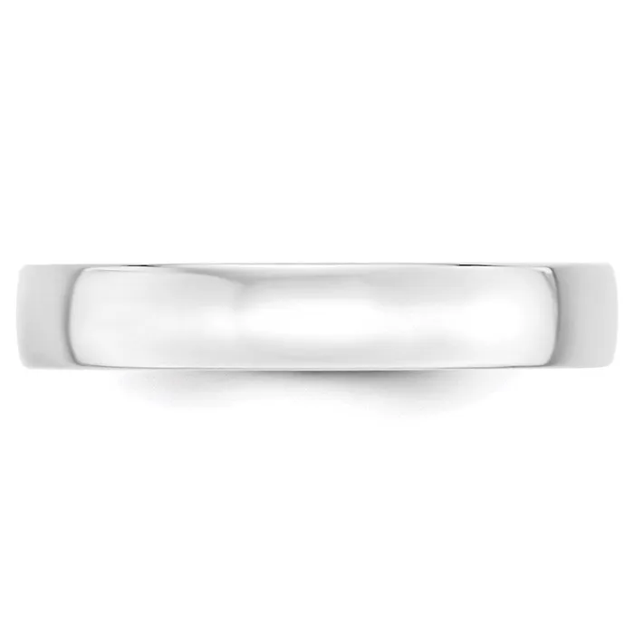 Solid 18K White Gold 4mm Light Weight Comfort Fit MensWomens Wedding Band Ring Size 65 Goldia Rings Solid 18K White Gold 4mm Light Weight Comfort Fit MensWomens Wedding Band Ring Size 65 Goldia Rings
