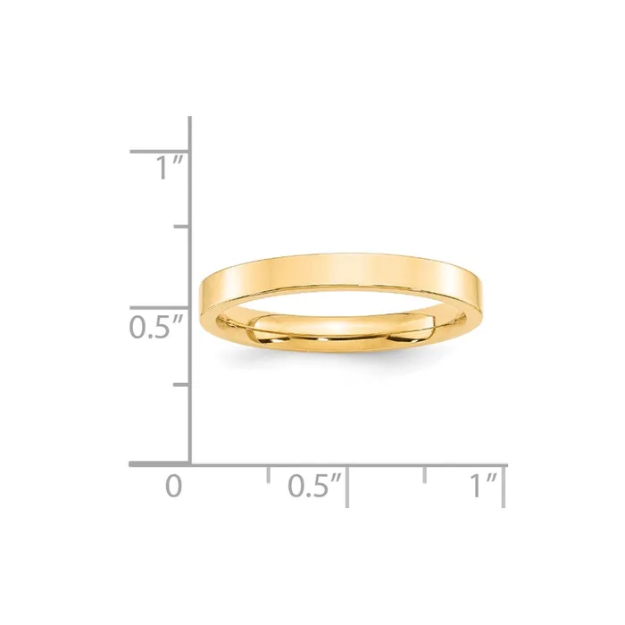 Solid 18K Yellow Gold 3mm Standard Flat Comfort Fit MensWomens Wedding Band Ring Size 115 Goldia Rings Solid 18K Yellow Gold 3mm Standard Flat Comfort Fit MensWomens Wedding Band Ring Size 115 Goldia Rings