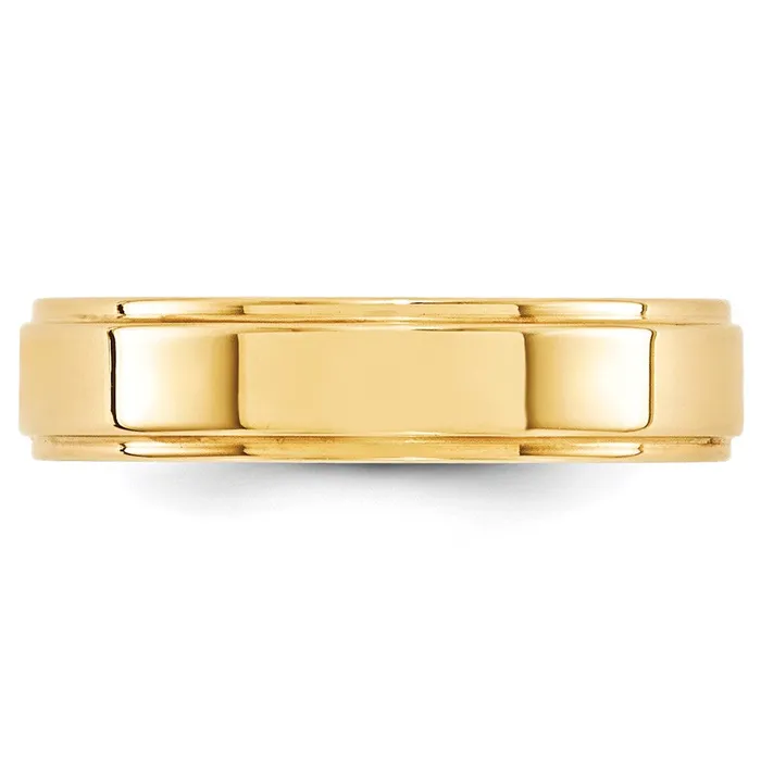 Solid 18K Yellow Gold 5mm Flat with Step Edge MensWomens Wedding Band Ring Size 5 Goldia Rings Solid 18K Yellow Gold 5mm Flat with Step Edge MensWomens Wedding Band Ring Size 5 Goldia Rings