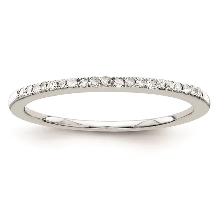 Sterling Silvadium Belle Amore Diamond Wedding Band Goldia Rings