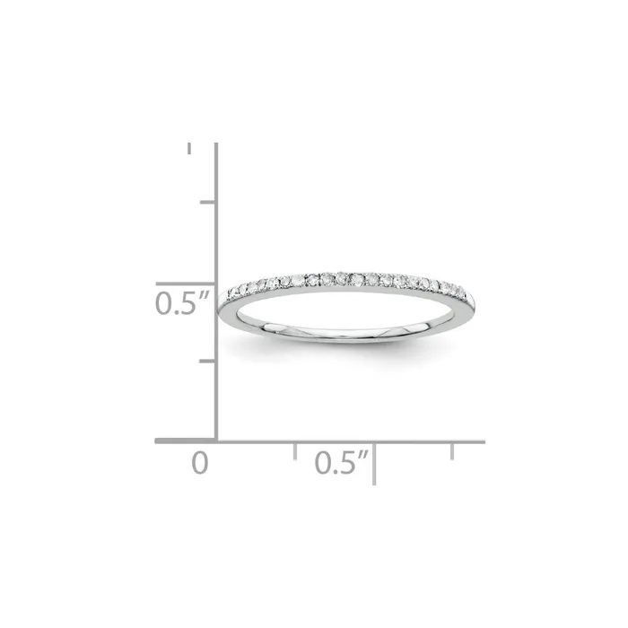 Sterling Silvadium Belle Amore Diamond Wedding Band Goldia Rings