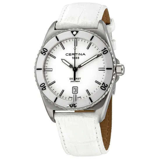 Watches JMS always Original Certina DS First Ceramic Genuine White Leather Mens Quartz Watch C0144101601100 Watches JMS always Original Certina DS First Ceramic Genuine White Leather Mens Quartz Watch C0144101601100