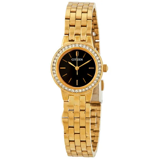 Watches JMS always Original Citizen Quartz Crystal Black Dial Ladies Watch EJ610256E Watches JMS always Original Citizen Quartz Crystal Black Dial Ladies Watch EJ610256E