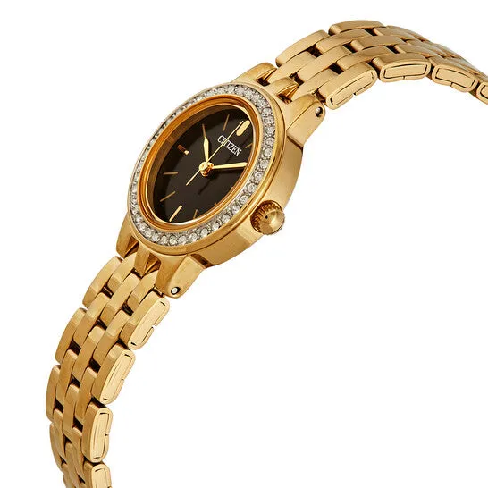 Watches JMS always Original Citizen Quartz Crystal Black Dial Ladies Watch EJ610256E Watches JMS always Original Citizen Quartz Crystal Black Dial Ladies Watch EJ610256E