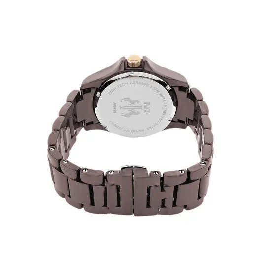 Watches JMS always Original Jivago Ceramic Crystal Pave Dial Ladies Maroon Watch JV9416 Watches JMS always Original Jivago Ceramic Crystal Pave Dial Ladies Maroon Watch JV9416