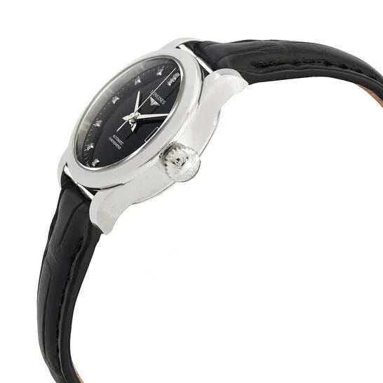 Watches JMS always Original Longines Record Automatic Diamond Black Dial Ladies Watch L23204572 Watches JMS always Original Longines Record Automatic Diamond Black Dial Ladies Watch L23204572