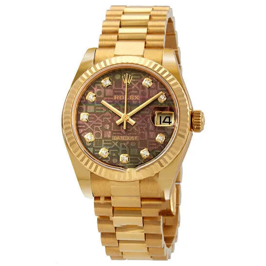 Watches JMS always Original Rolex Datejust 31 Black Mother of Pearl Jubilee Diamond Dial Ladies President Watch 178278BKMJDP Watches JMS always Original Rolex Datejust 31 Black Mother of Pearl Jubilee Diamond Dial Ladies President Watch 178278BKMJDP
