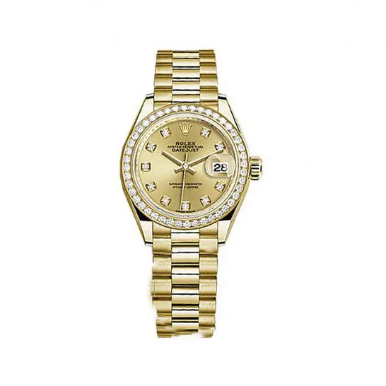 Watches JMS always Original Rolex LadyDatejust Champagne Diamond Dial 18 Carat Yellow Gold President Watch Watches JMS always Original Rolex LadyDatejust Champagne Diamond Dial 18 Carat Yellow Gold President Watch