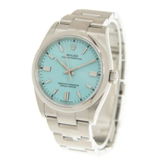 Watches JMS always Original Rolex Oyster Perpetual 36 Automatic Chronometer Tiffany Blue Dial Watch 126000TQBLSO