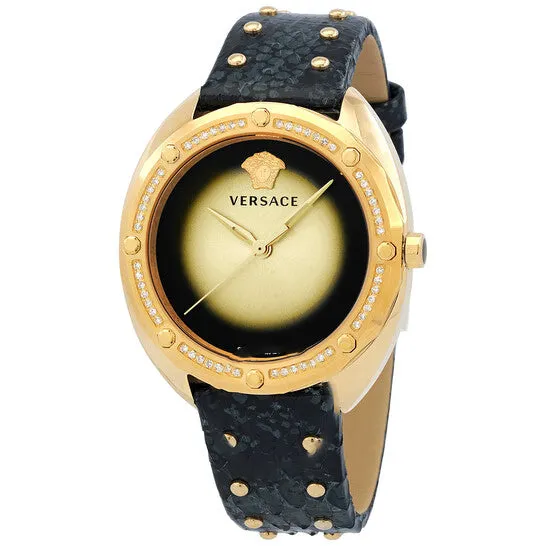 Watches JMS always Original Versace Shadov Quartz Gold Dial Ladies Watch VEBM01118 Watches JMS always Original Versace Shadov Quartz Gold Dial Ladies Watch VEBM01118